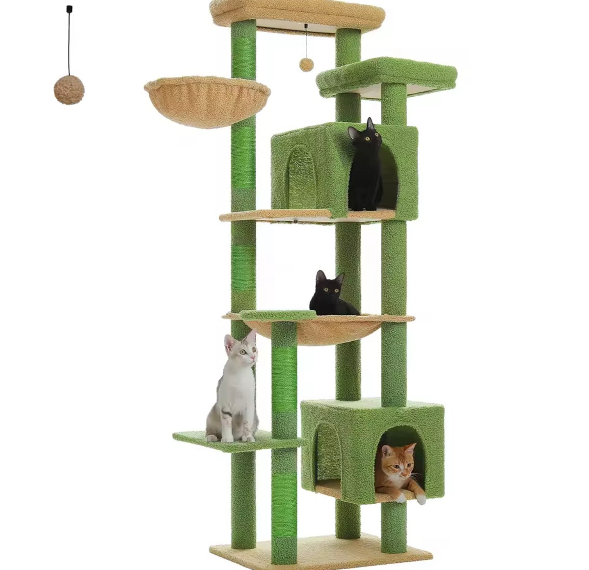 Arbre à Chat XXL - Multi Niveaux Avec Niches, Hamac Et Griffoirs.