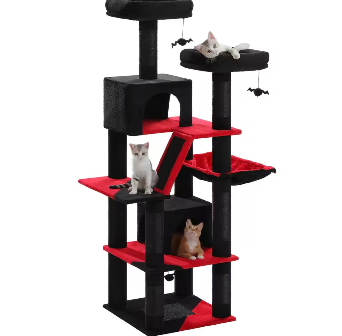 Arbre à Chat XXL - Multi Niveaux Avec Niches, Hamac Et Griffoirs.