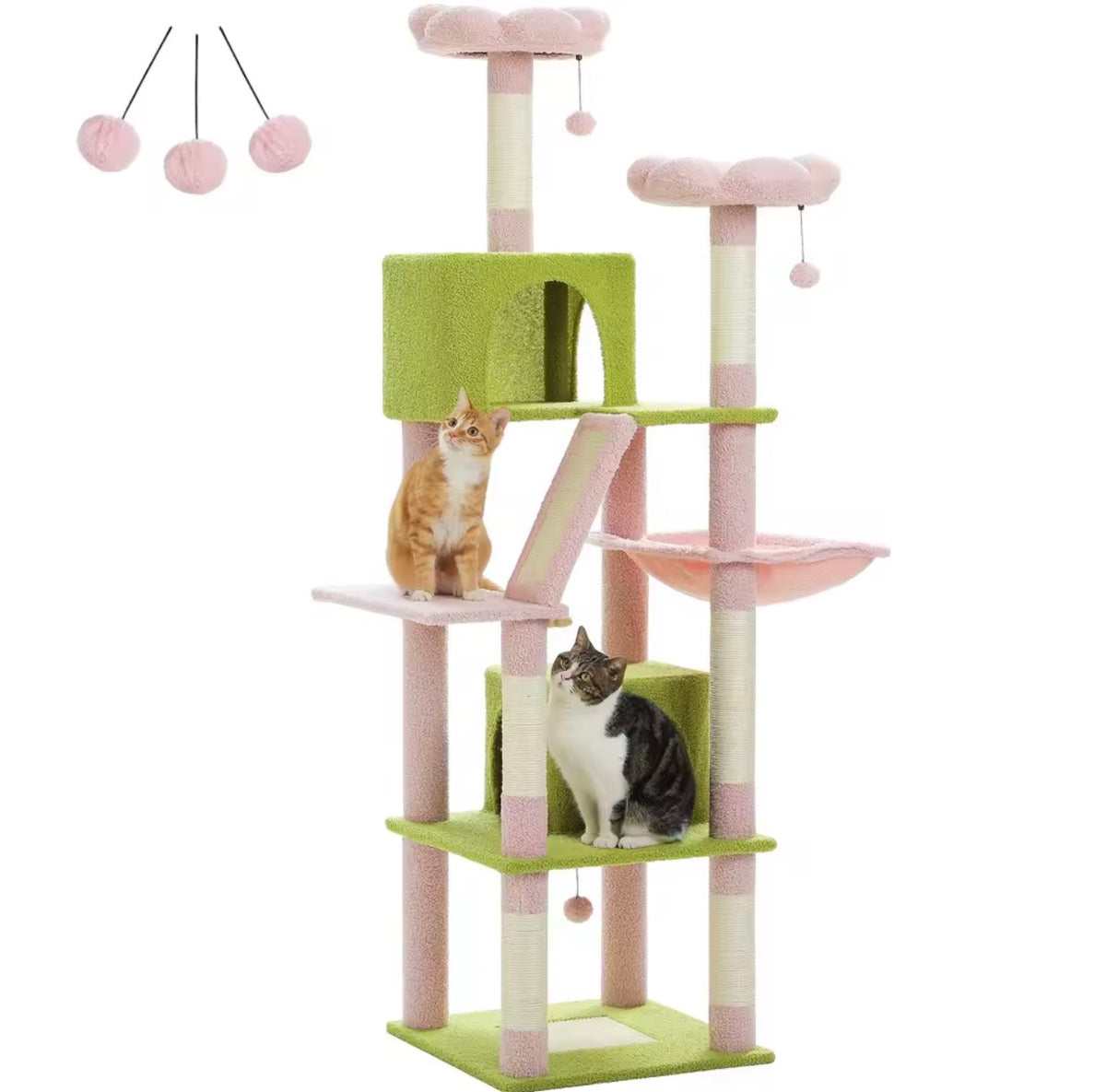 Arbre à Chat XXL - Multi Niveaux Avec Niches, Hamac Et Griffoirs.